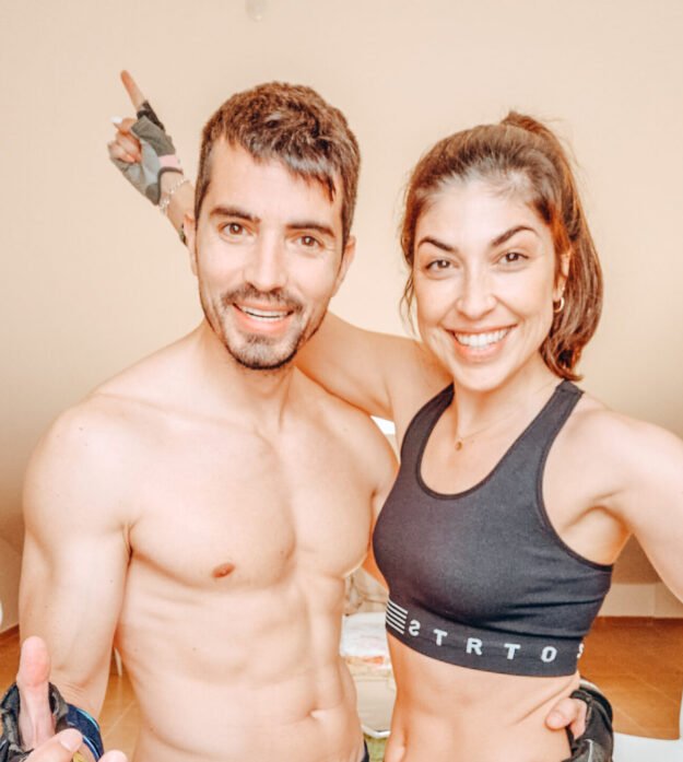 Elena Lozano y su marido Sergio. Elena Lozano y su marido Sergio.
