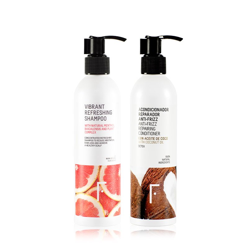 Champú y acondicionador haircare detox plan