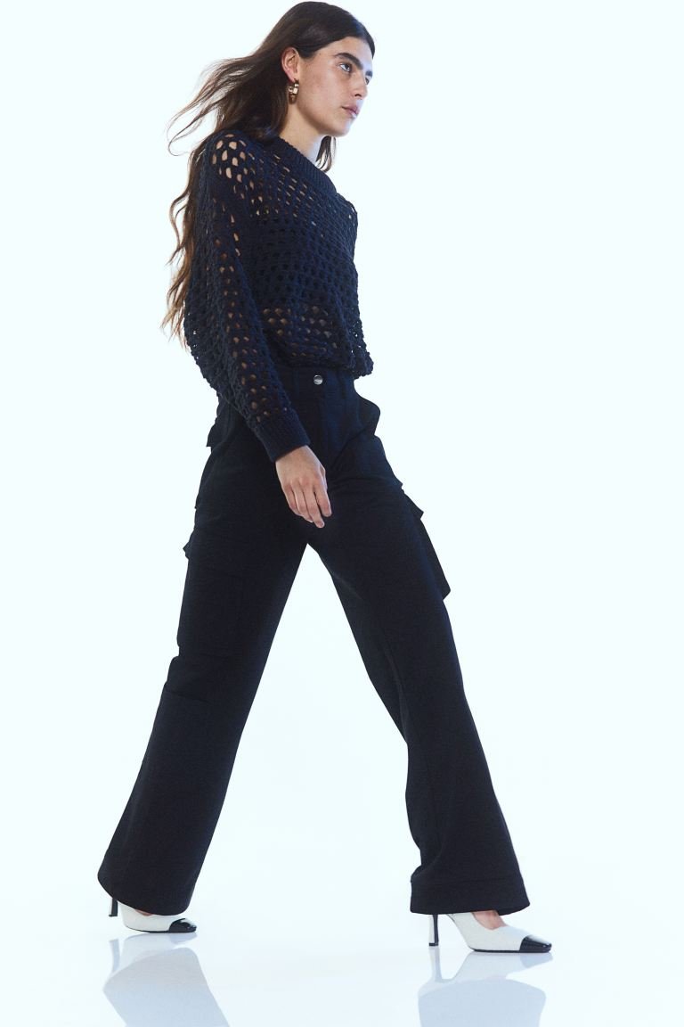 Pantalón cargo negro H&M